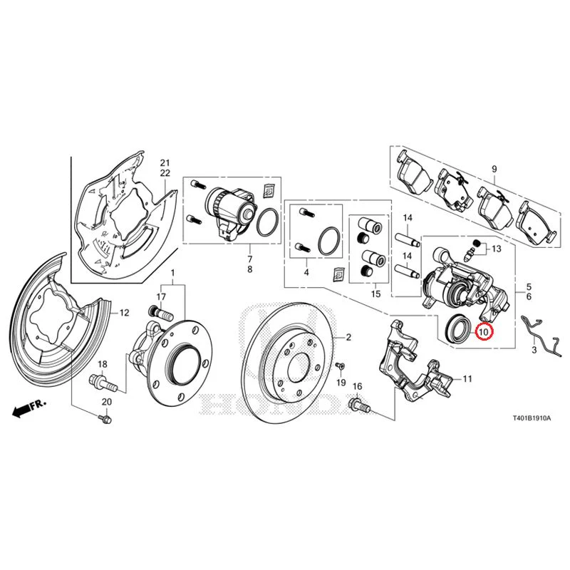 [NEW] JDM HONDA CIVIC FL1 2025 Rear Brake GENUINE OEM - Image 11