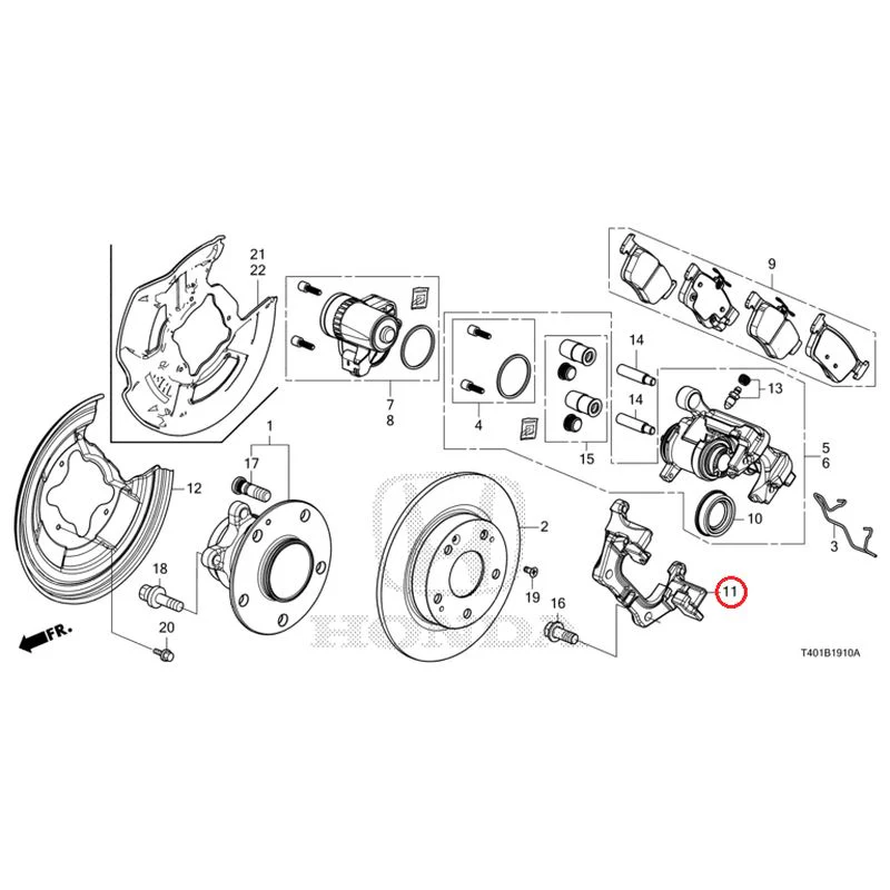 [NEW] JDM HONDA CIVIC FL1 2025 Rear Brake GENUINE OEM - Image 12