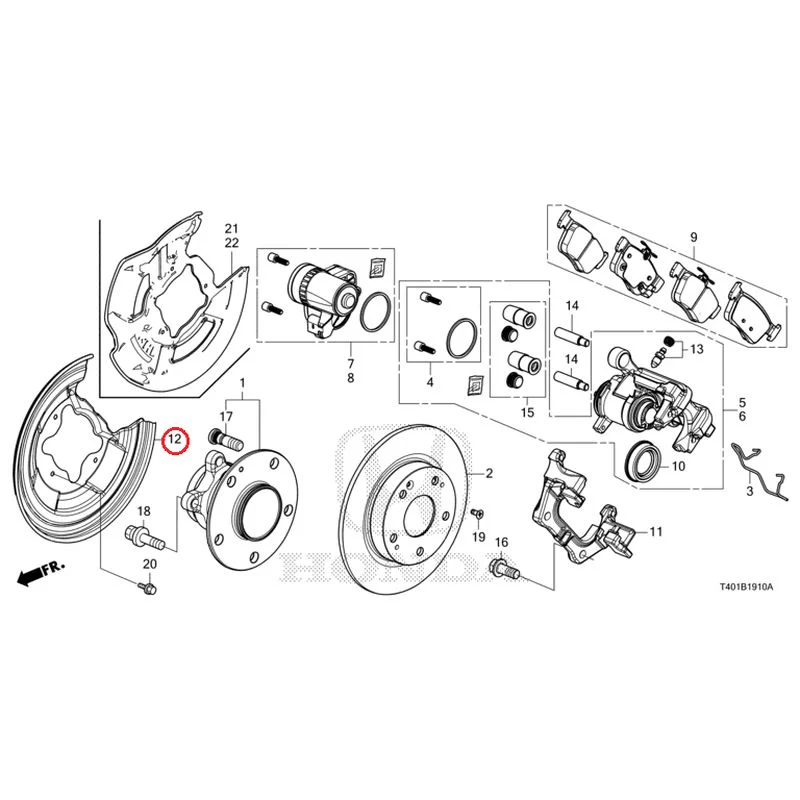 [NEW] JDM HONDA CIVIC FL1 2025 Rear Brake GENUINE OEM - Image 13