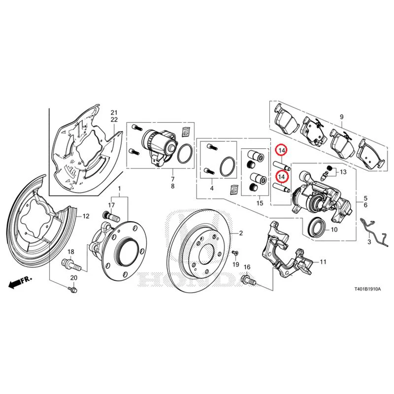 [NEW] JDM HONDA CIVIC FL1 2025 Rear Brake GENUINE OEM - Image 15