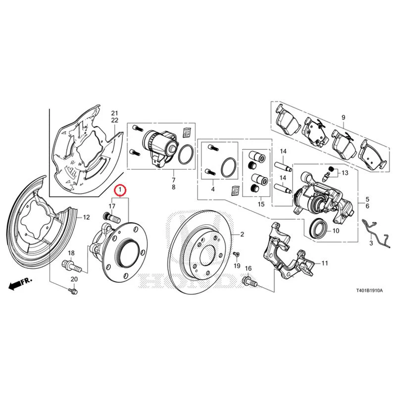 [NEW] JDM HONDA CIVIC FL1 2025 Rear Brake GENUINE OEM - Image 2
