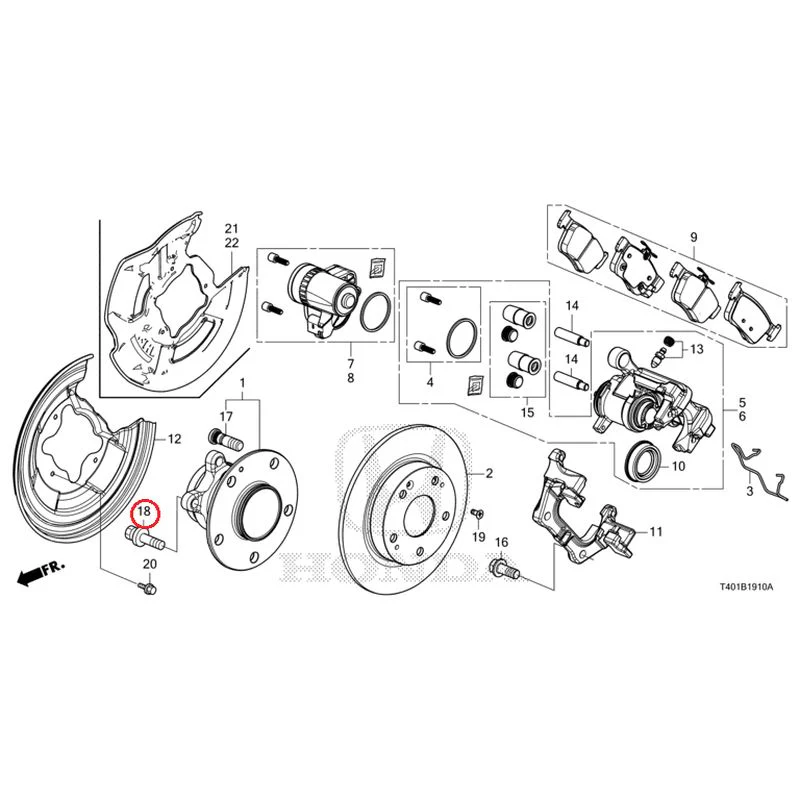 [NEW] JDM HONDA CIVIC FL1 2025 Rear Brake GENUINE OEM - Image 22