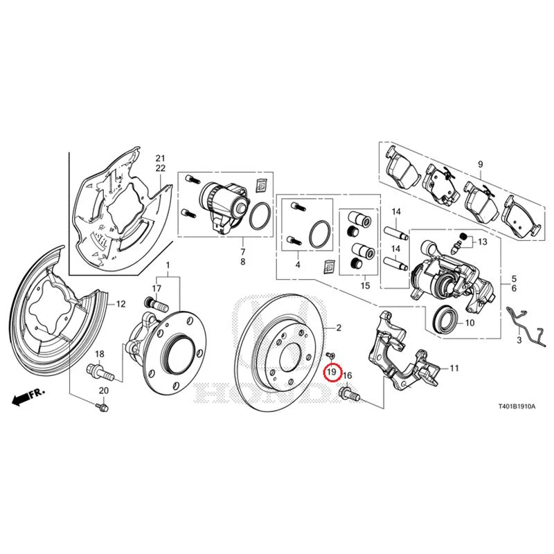 [NEW] JDM HONDA CIVIC FL1 2025 Rear Brake GENUINE OEM - Image 23