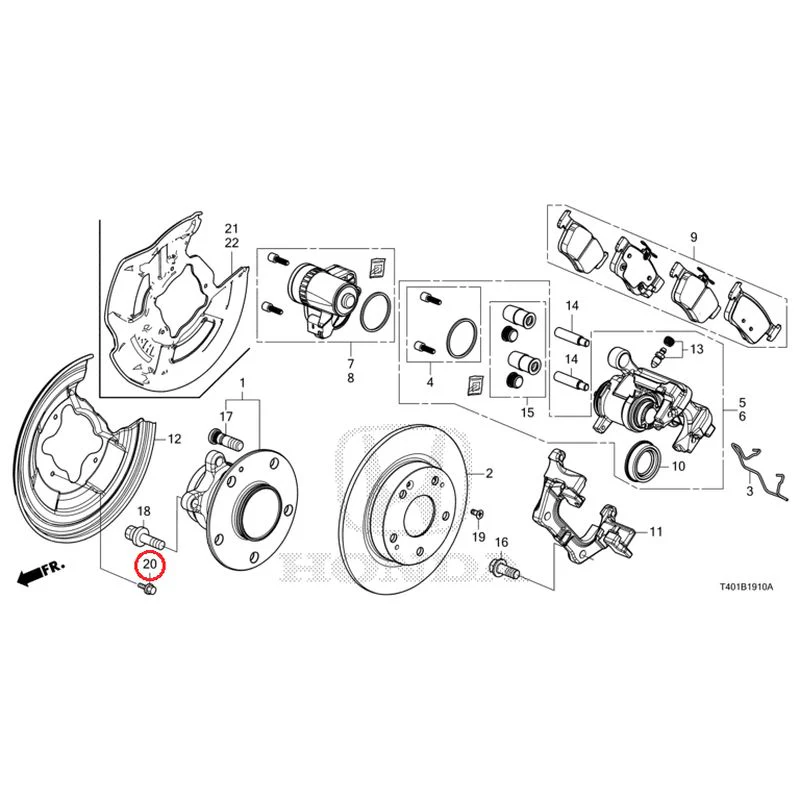 [NEW] JDM HONDA CIVIC FL1 2025 Rear Brake GENUINE OEM - Image 24