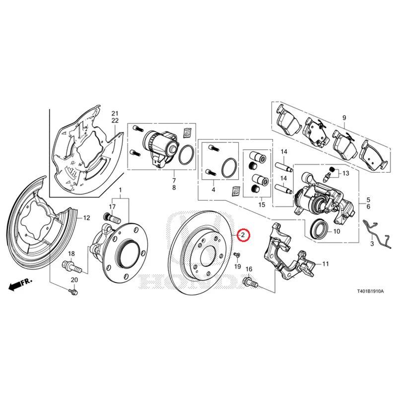 [NEW] JDM HONDA CIVIC FL1 2025 Rear Brake GENUINE OEM - Image 3