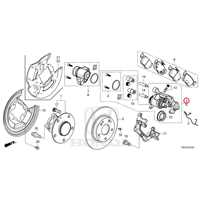 [NEW] JDM HONDA CIVIC FL1 2025 Rear Brake GENUINE OEM - Image 6