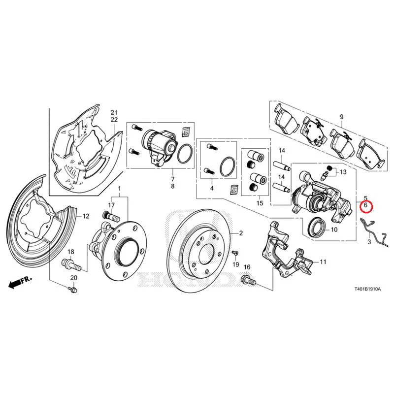 [NEW] JDM HONDA CIVIC FL1 2025 Rear Brake GENUINE OEM - Image 7
