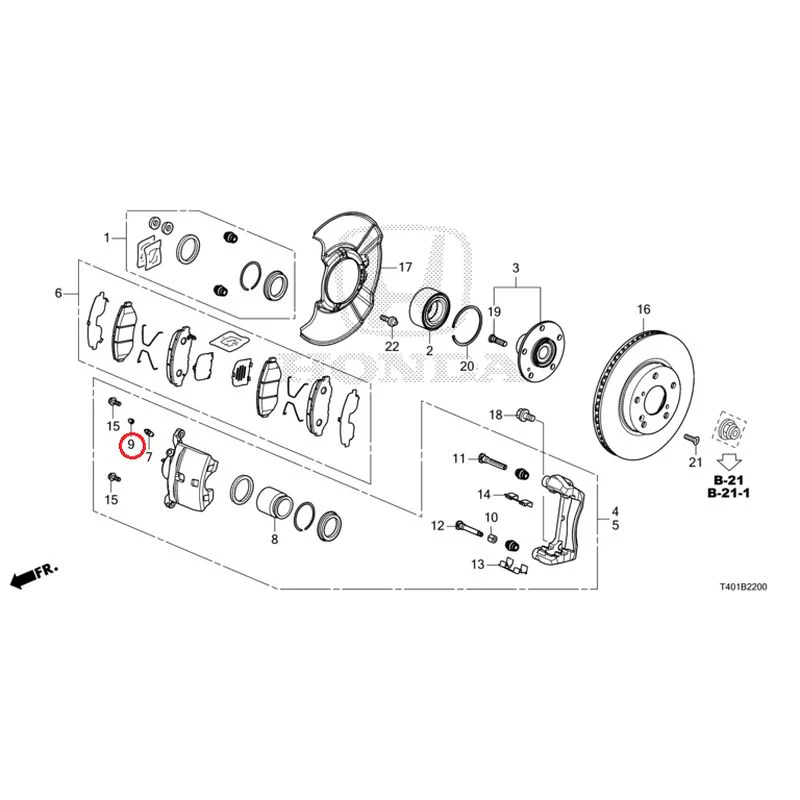 [NEW] JDM HONDA CIVIC FL1 2025 Front brake (1) GENUINE OEM - Image 10