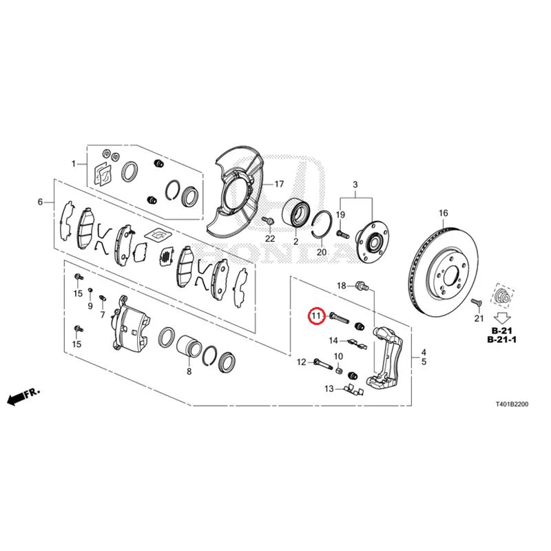 [NEW] JDM HONDA CIVIC FL1 2025 Front brake (1) GENUINE OEM - Image 12