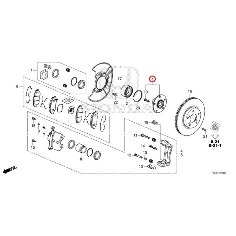 [NEW] JDM HONDA CIVIC FL1 2025 Front brake (1) GENUINE OEM - Image 4