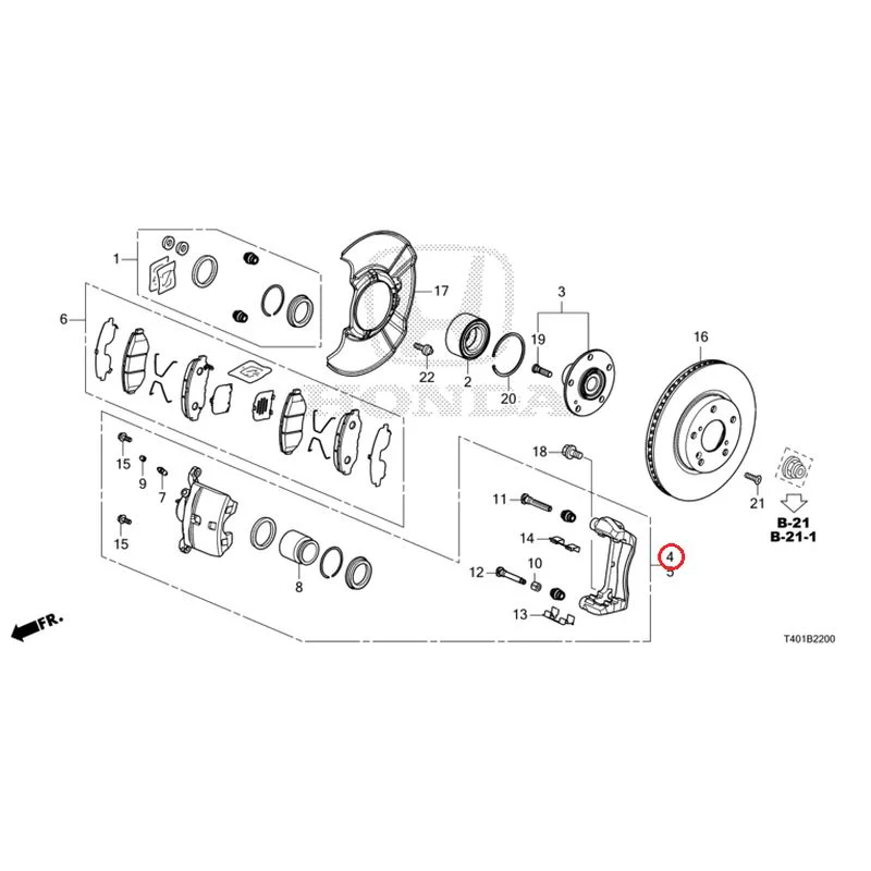 [NEW] JDM HONDA CIVIC FL1 2025 Front brake (1) GENUINE OEM - Image 5