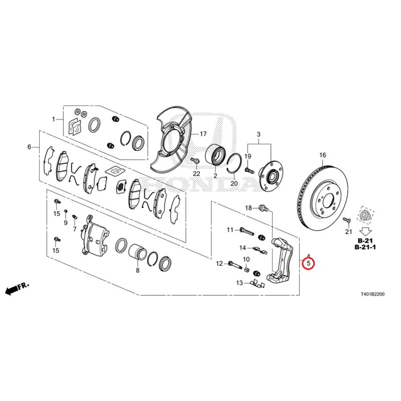 [NEW] JDM HONDA CIVIC FL1 2025 Front brake (1) GENUINE OEM - Image 6