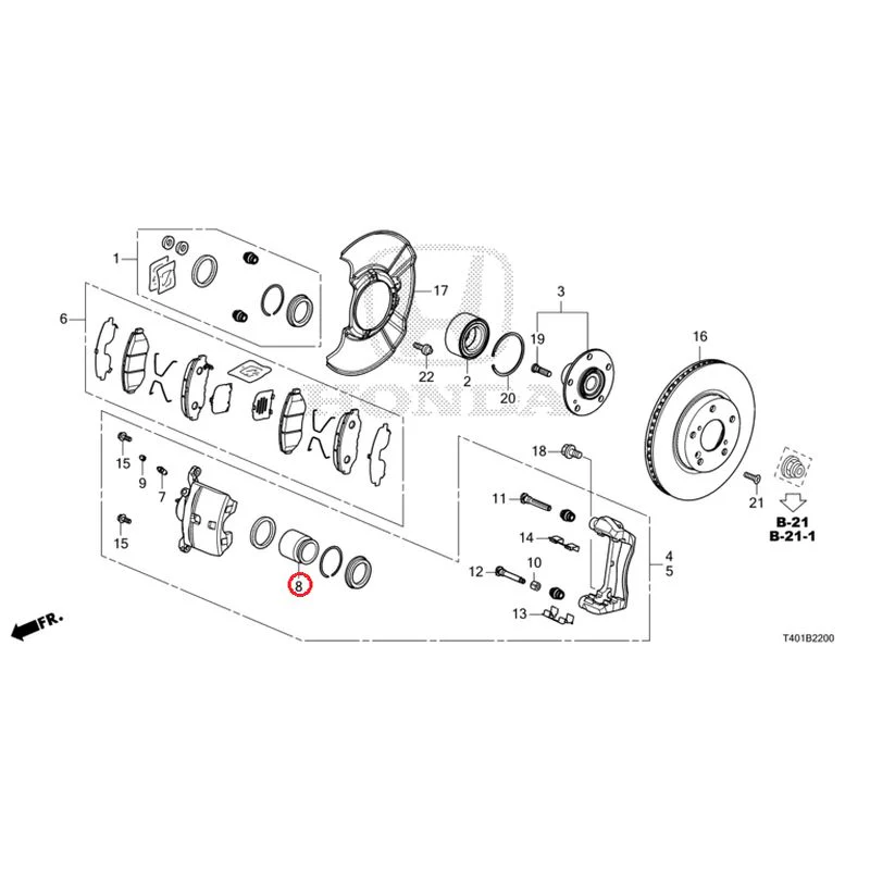 [NEW] JDM HONDA CIVIC FL1 2025 Front brake (1) GENUINE OEM - Image 9