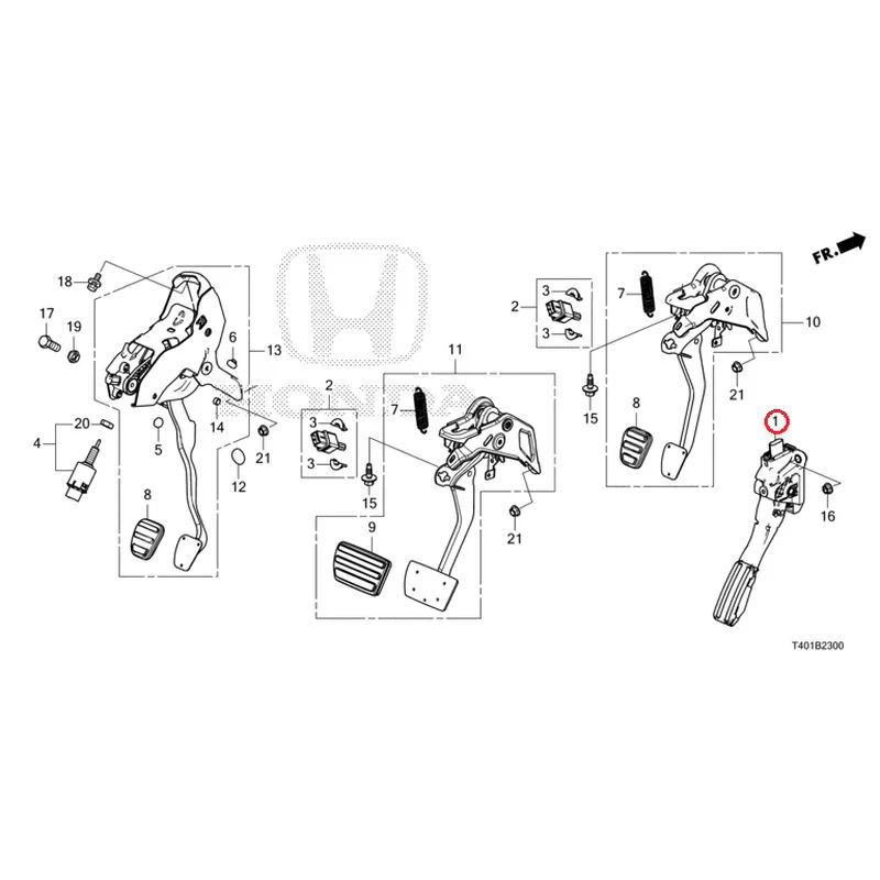 [NEW] JDM HONDA CIVIC FL1 2025 Pedals GENUINE OEM - Image 2