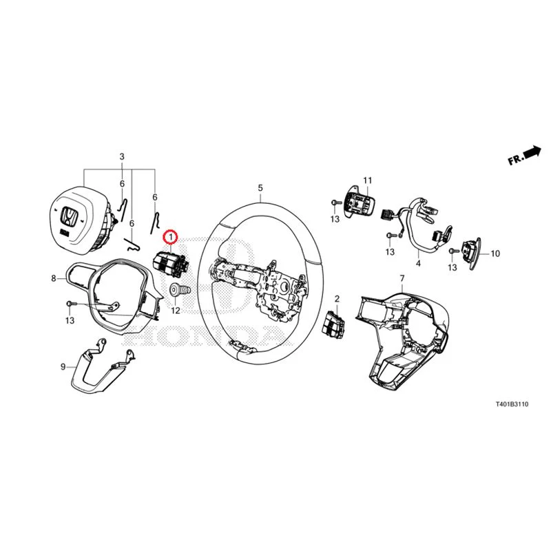 [NEW] JDM HONDA CIVIC FL1 2025 Steering Wheel (SRS) GENUINE OEM - Image 2