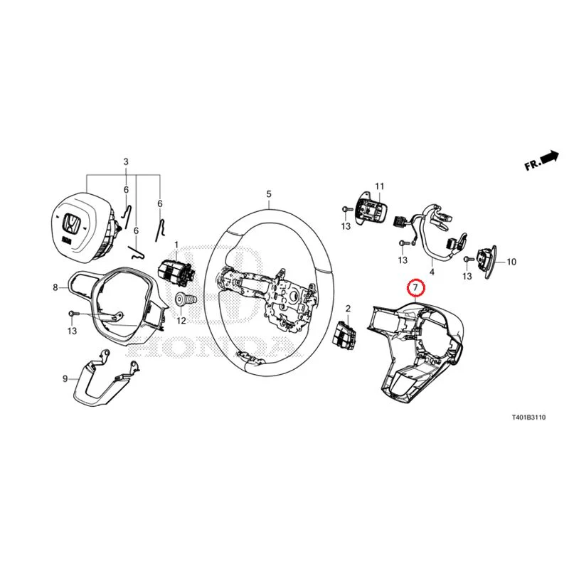 [NEW] JDM HONDA CIVIC FL1 2025 Steering Wheel (SRS) GENUINE OEM - Image 8