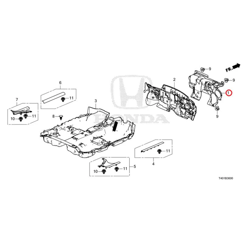 [NEW] JDM HONDA CIVIC FL1 2025 Floor Mat GENUINE OEM - Image 2