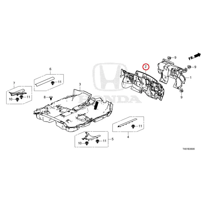 [NEW] JDM HONDA CIVIC FL1 2025 Floor Mat GENUINE OEM - Image 3