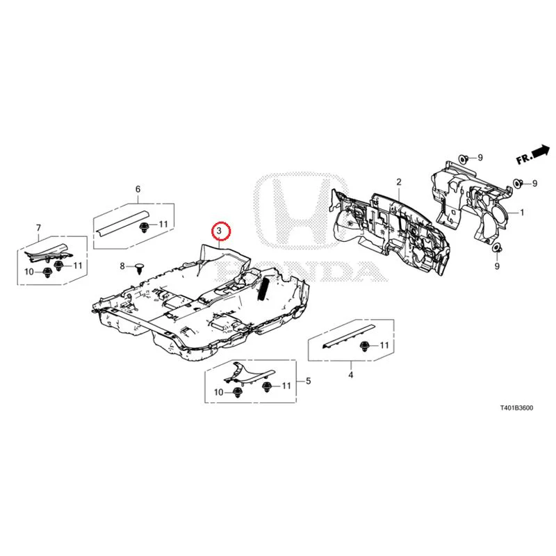 [NEW] JDM HONDA CIVIC FL1 2025 Floor Mat GENUINE OEM - Image 4
