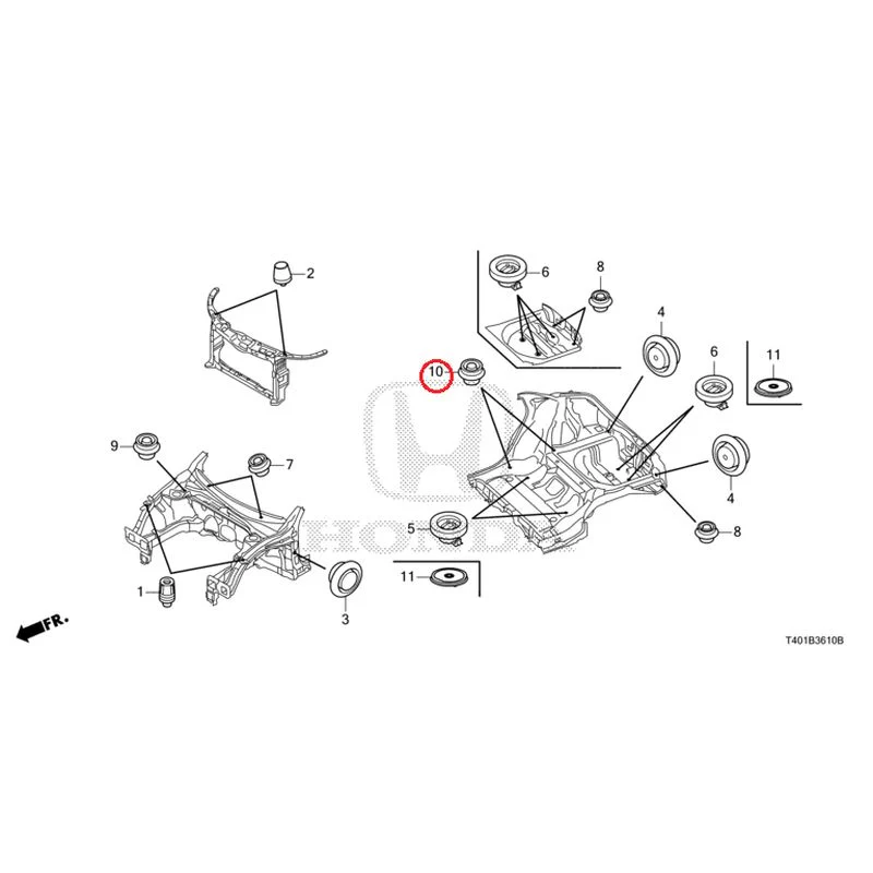 [NEW] JDM HONDA CIVIC FL1 2025 Grommets (Front) GENUINE OEM - Image 9