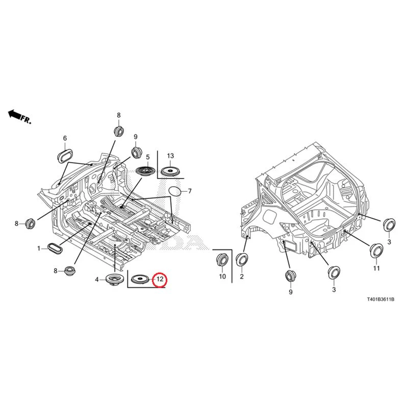 [NEW] JDM HONDA CIVIC FL1 2025 Grommets (Rear) GENUINE OEM - Image 10