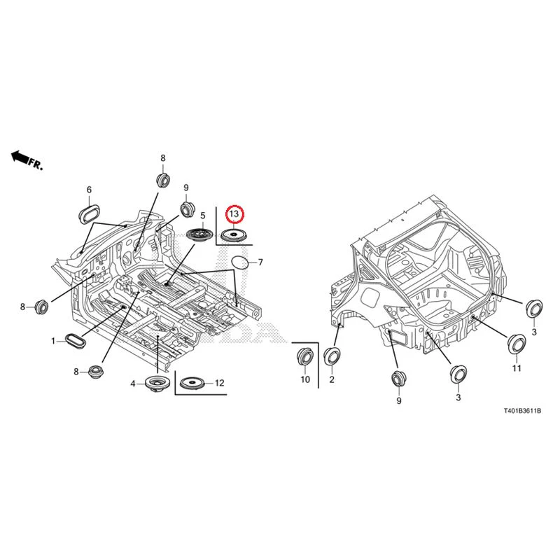 [NEW] JDM HONDA CIVIC FL1 2025 Grommets (Rear) GENUINE OEM - Image 11