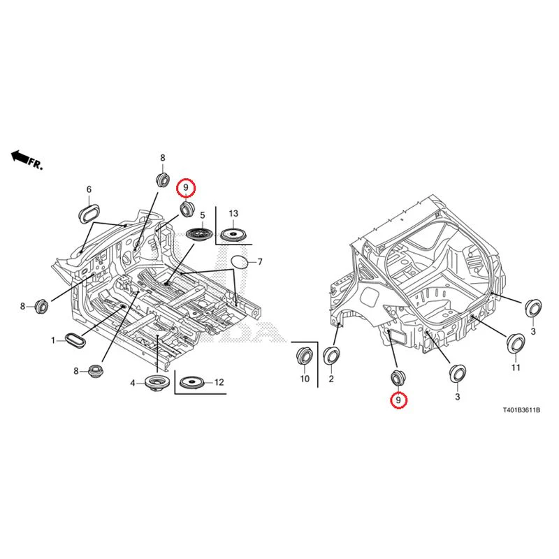 [NEW] JDM HONDA CIVIC FL1 2025 Grommets (Rear) GENUINE OEM - Image 8