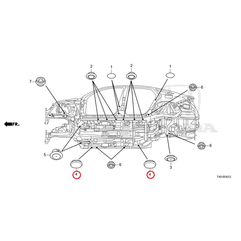 [NEW] JDM HONDA CIVIC FL1 2025 Grommet (Lower) GENUINE OEM - Image 5