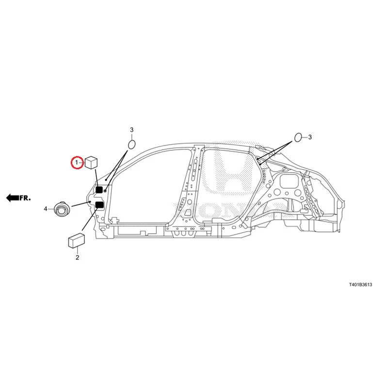 [NEW] JDM HONDA CIVIC FL1 2025 Grommets (Side) GENUINE OEM - Image 2