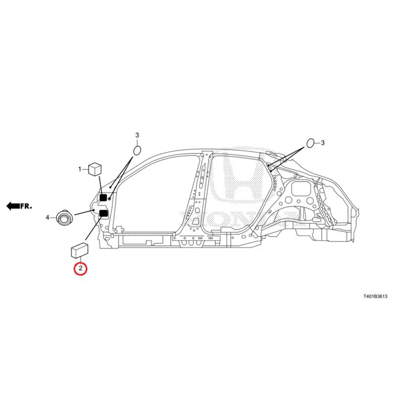 [NEW] JDM HONDA CIVIC FL1 2025 Grommets (Side) GENUINE OEM - Image 3