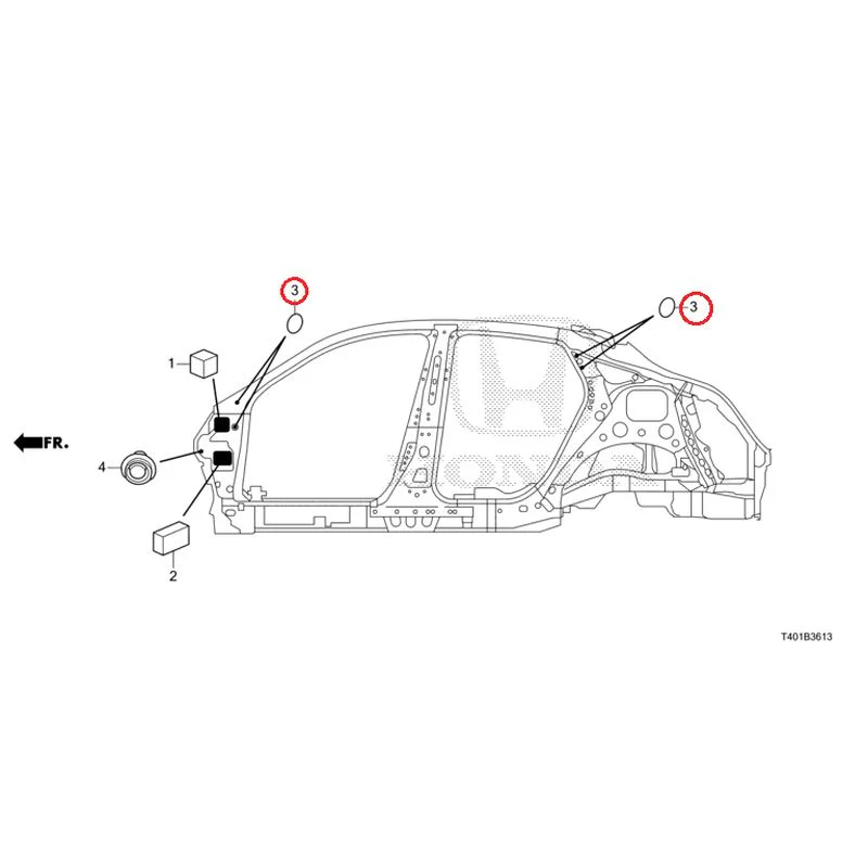 [NEW] JDM HONDA CIVIC FL1 2025 Grommets (Side) GENUINE OEM - Image 4