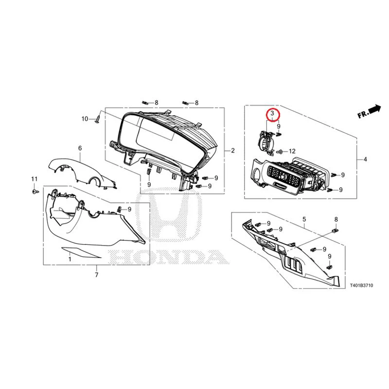 [NEW] JDM HONDA CIVIC FL1 2025 Instrument panel garnish (driver side) GENUINE OEM - Image 4
