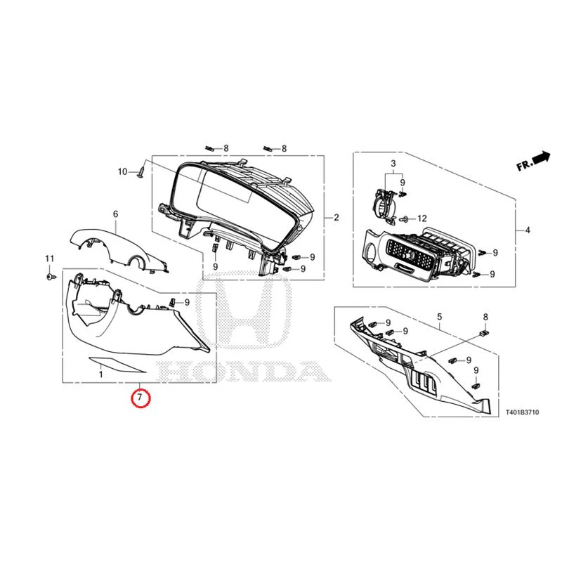 [NEW] JDM HONDA CIVIC FL1 2025 Instrument panel garnish (driver side) GENUINE OEM - Image 8