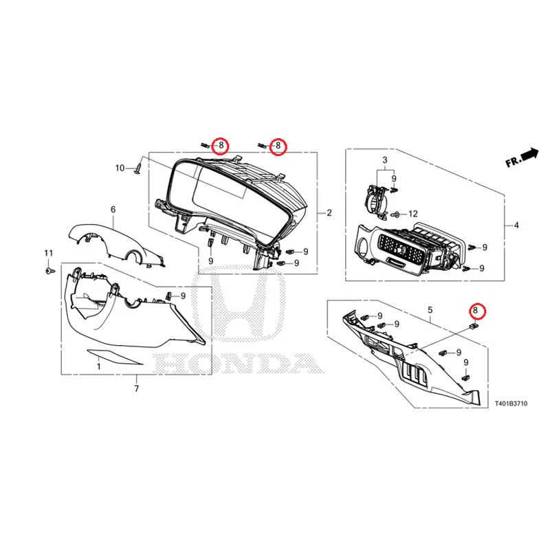 [NEW] JDM HONDA CIVIC FL1 2025 Instrument panel garnish (driver side) GENUINE OEM - Image 9
