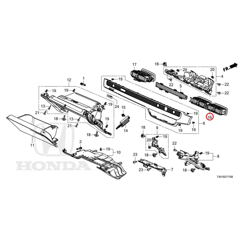 [NEW] JDM HONDA CIVIC FL1 2025 Instrument panel garnish (passenger side) GENUINE OEM - Image 16
