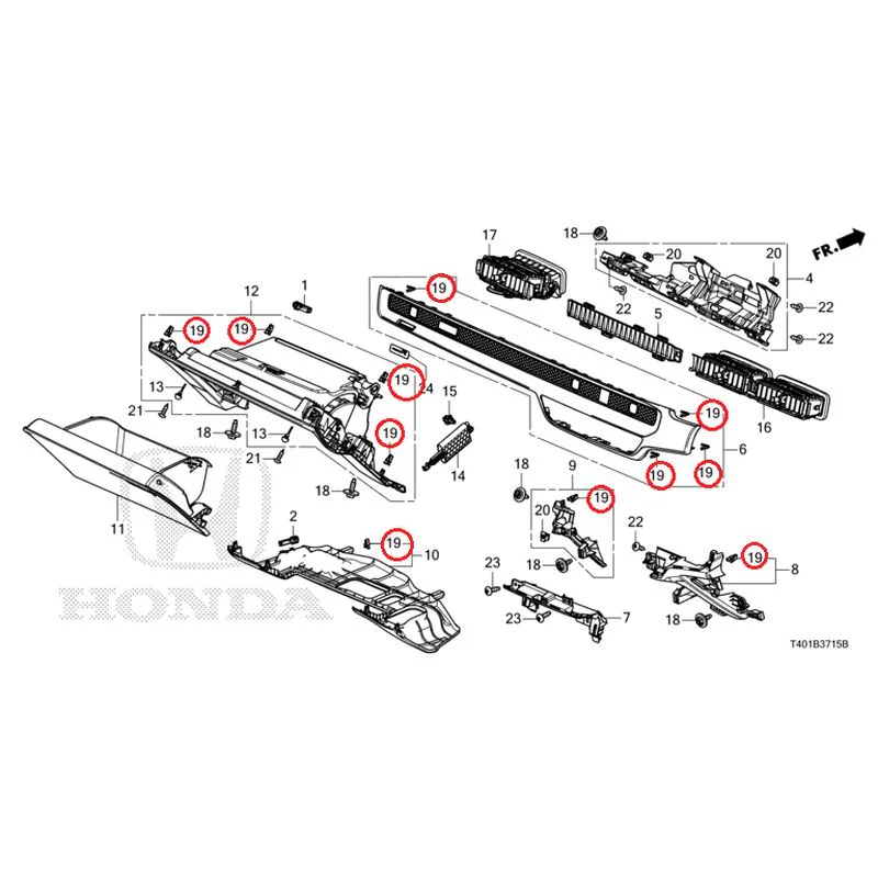 [NEW] JDM HONDA CIVIC FL1 2025 Instrument panel garnish (passenger side) GENUINE OEM - Image 19
