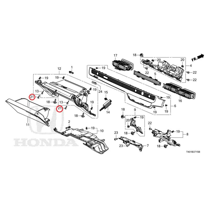 [NEW] JDM HONDA CIVIC FL1 2025 Instrument panel garnish (passenger side) GENUINE OEM - Image 21