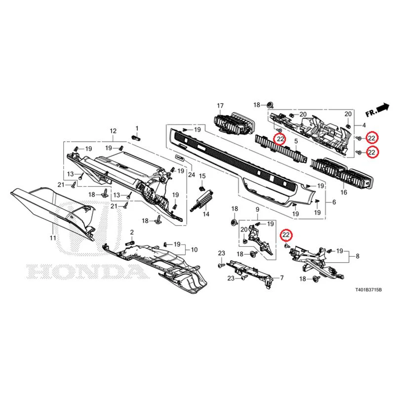 [NEW] JDM HONDA CIVIC FL1 2025 Instrument panel garnish (passenger side) GENUINE OEM - Image 22