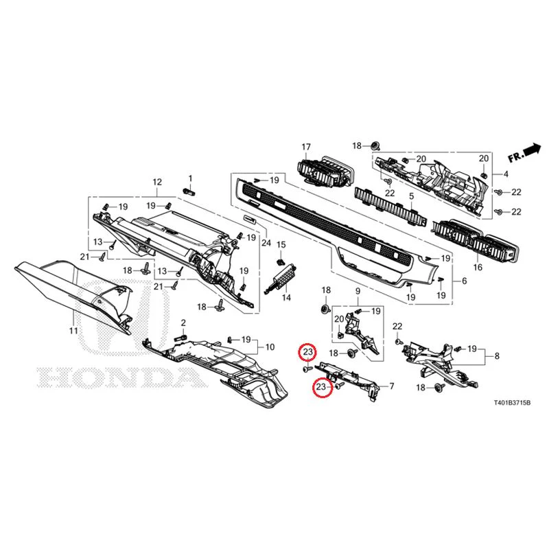 [NEW] JDM HONDA CIVIC FL1 2025 Instrument panel garnish (passenger side) GENUINE OEM - Image 23