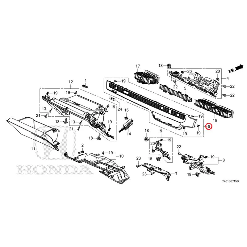 [NEW] JDM HONDA CIVIC FL1 2025 Instrument panel garnish (passenger side) GENUINE OEM - Image 6