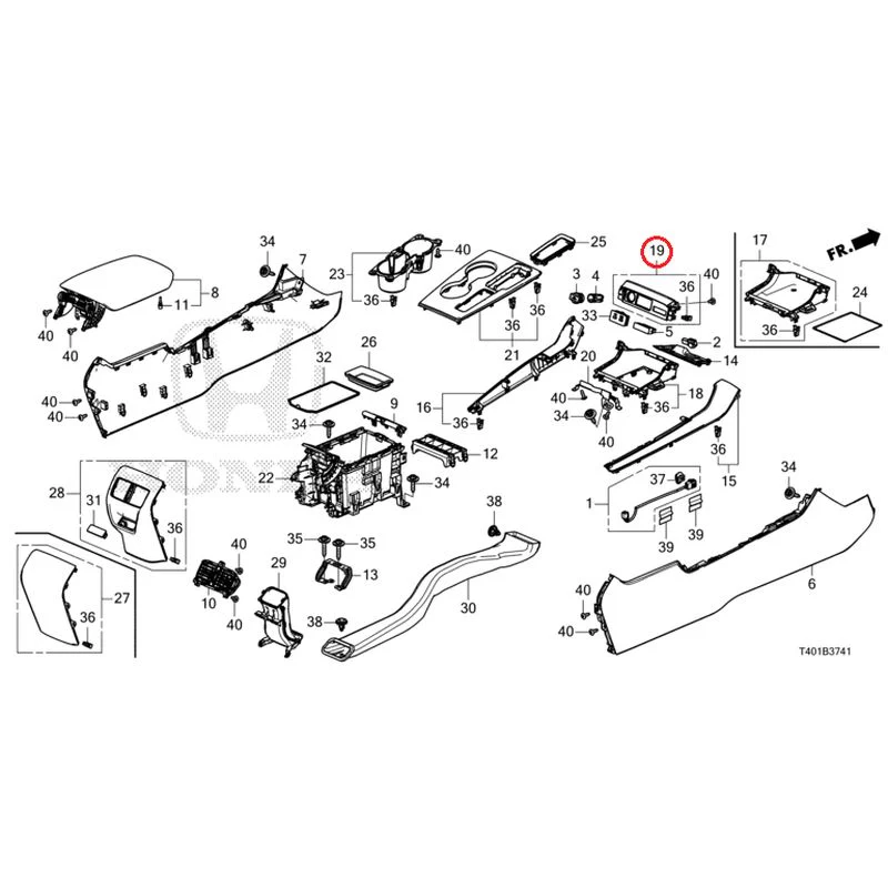 [NEW] JDM HONDA CIVIC FL1 2025 Console (CVT) GENUINE OEM - Image 19