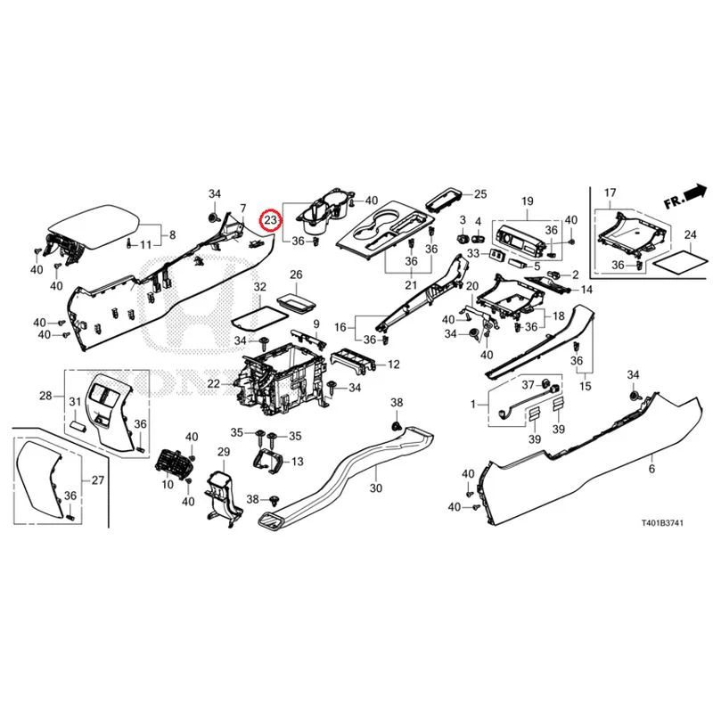 [NEW] JDM HONDA CIVIC FL1 2025 Console (CVT) GENUINE OEM - Image 23