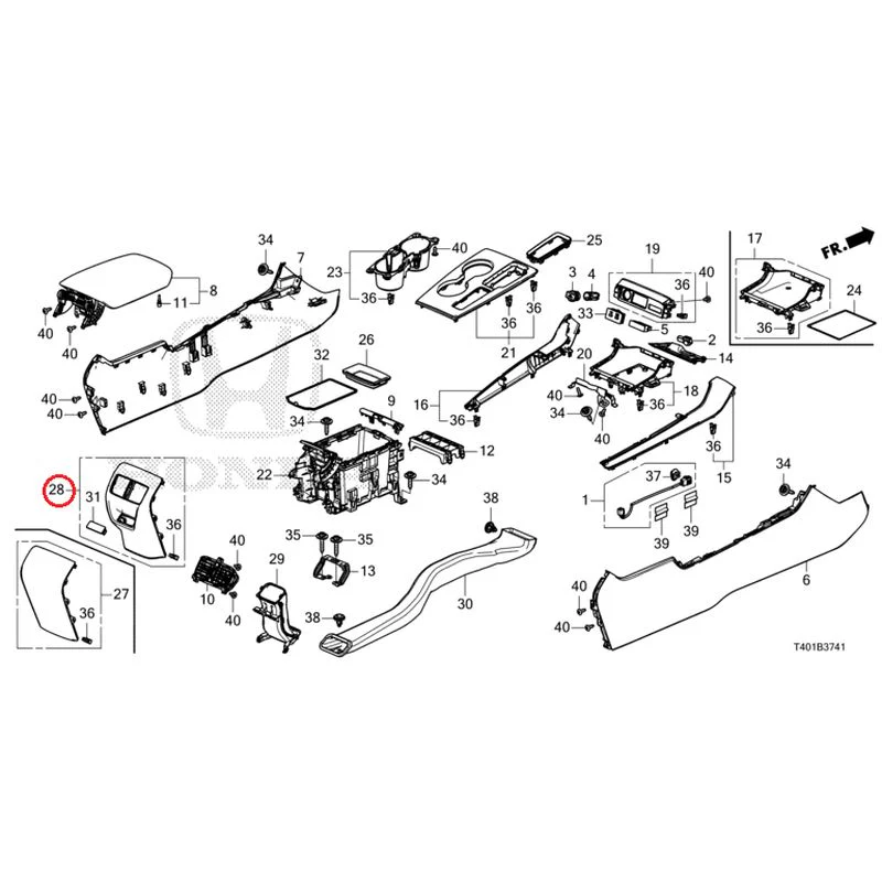 [NEW] JDM HONDA CIVIC FL1 2025 Console (CVT) GENUINE OEM - Image 26