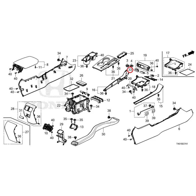 [NEW] JDM HONDA CIVIC FL1 2025 Console (CVT) GENUINE OEM - Image 31