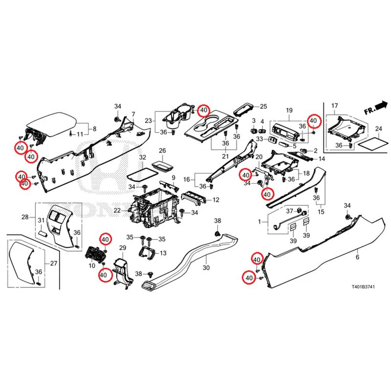 [NEW] JDM HONDA CIVIC FL1 2025 Console (CVT) GENUINE OEM - Image 38