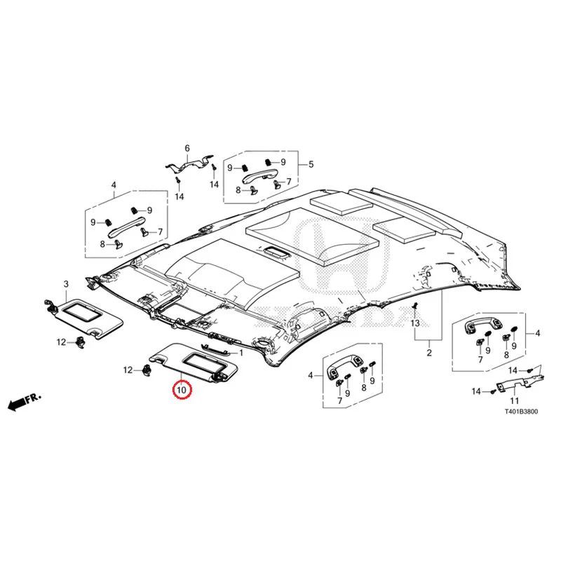 [NEW] JDM HONDA CIVIC FL1 2025 Roof Lining GENUINE OEM - Image 11
