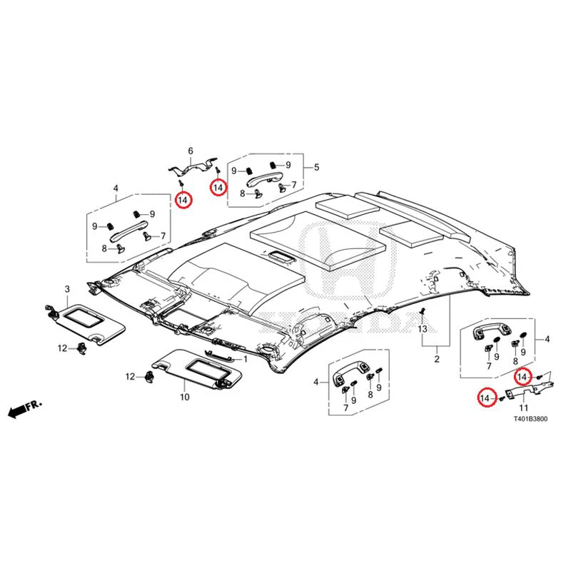 [NEW] JDM HONDA CIVIC FL1 2025 Roof Lining GENUINE OEM - Image 15