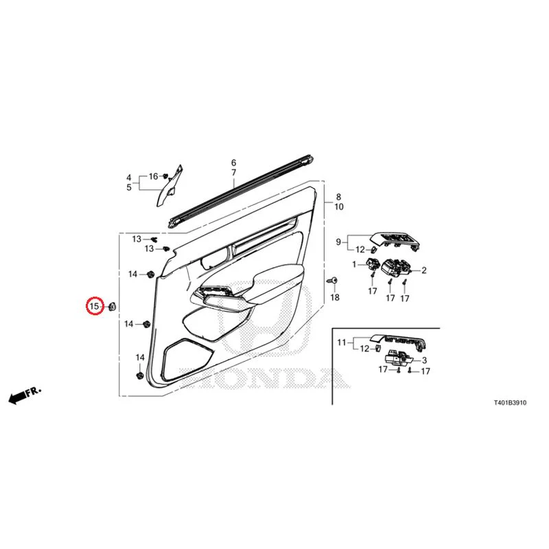 [NEW] JDM HONDA CIVIC FL1 2025 Front Door Lining GENUINE OEM - Image 18