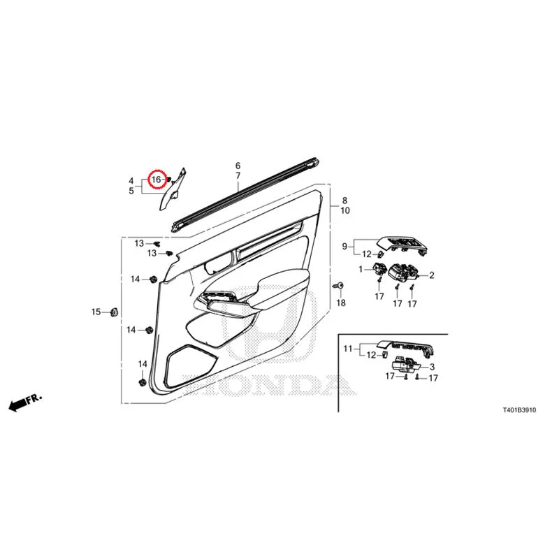 [NEW] JDM HONDA CIVIC FL1 2025 Front Door Lining GENUINE OEM - Image 19