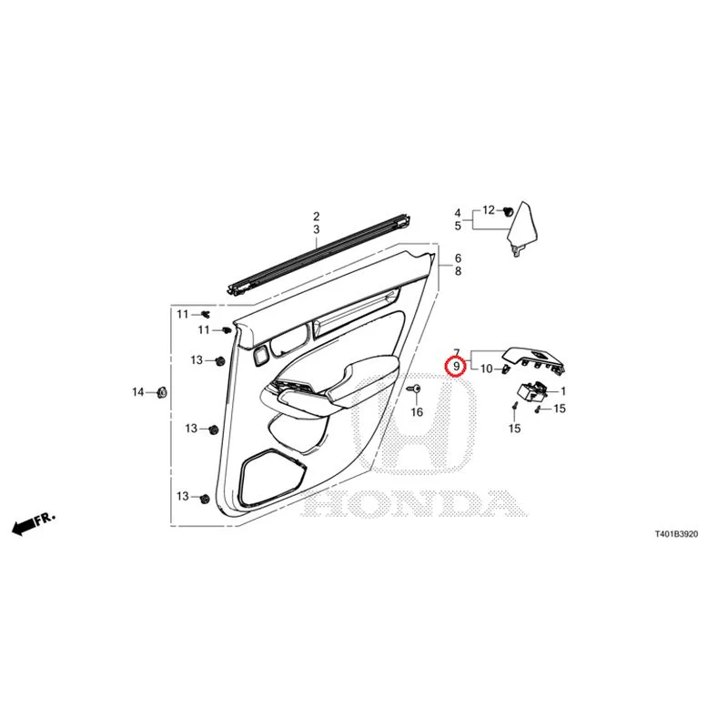 [NEW] JDM HONDA CIVIC FL1 2025 Rear Door Lining GENUINE OEM - Image 10